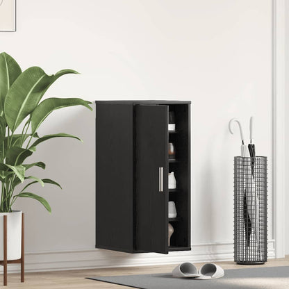 Botník Černý Dub 32X35X70 Cm Dřevěné Konstrukce