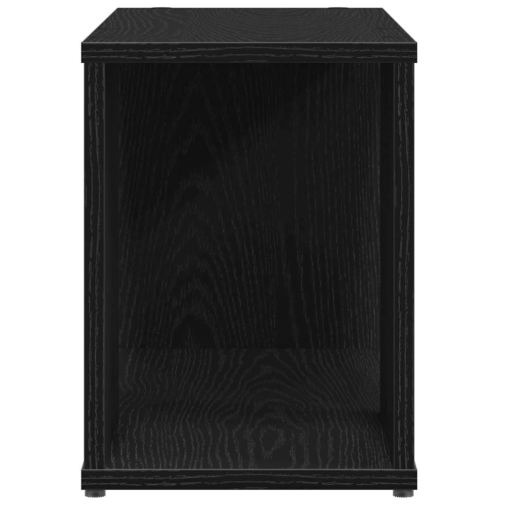 Tv Skříňka Černý Dub 60X24X32 Cm Dřevěná Konstrukce