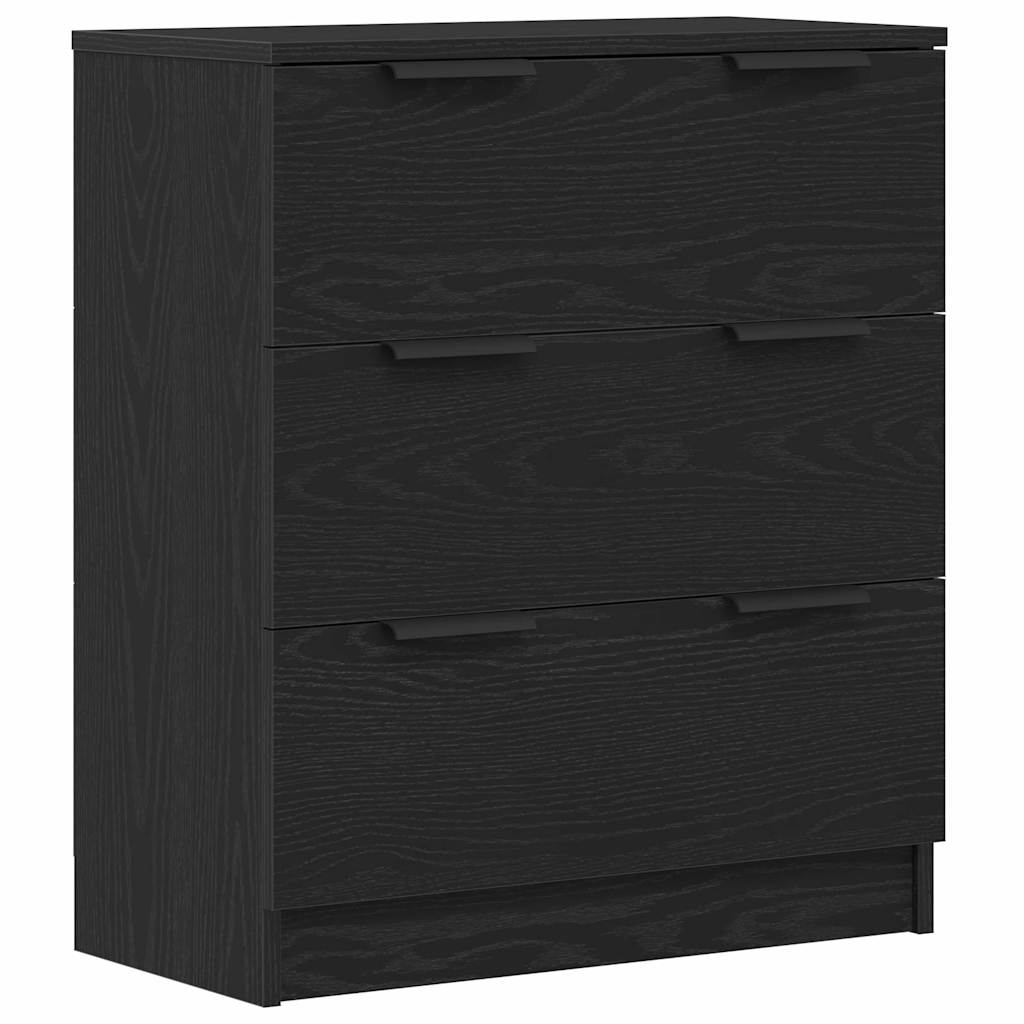 Servírovací Skříň Černý Dub 60 X 30 X 70 Cm Kompozitní Dřevo