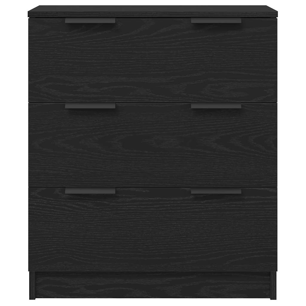 Servírovací Skříň Černý Dub 60 X 30 X 70 Cm Kompozitní Dřevo