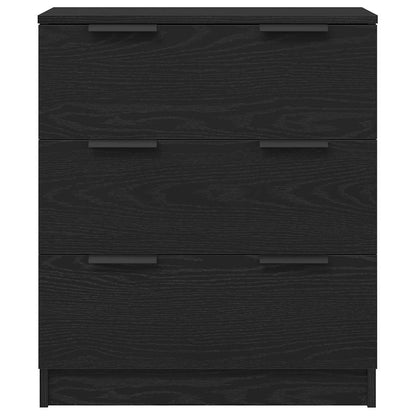 Servírovací Skříň Černý Dub 60 X 30 X 70 Cm Kompozitní Dřevo