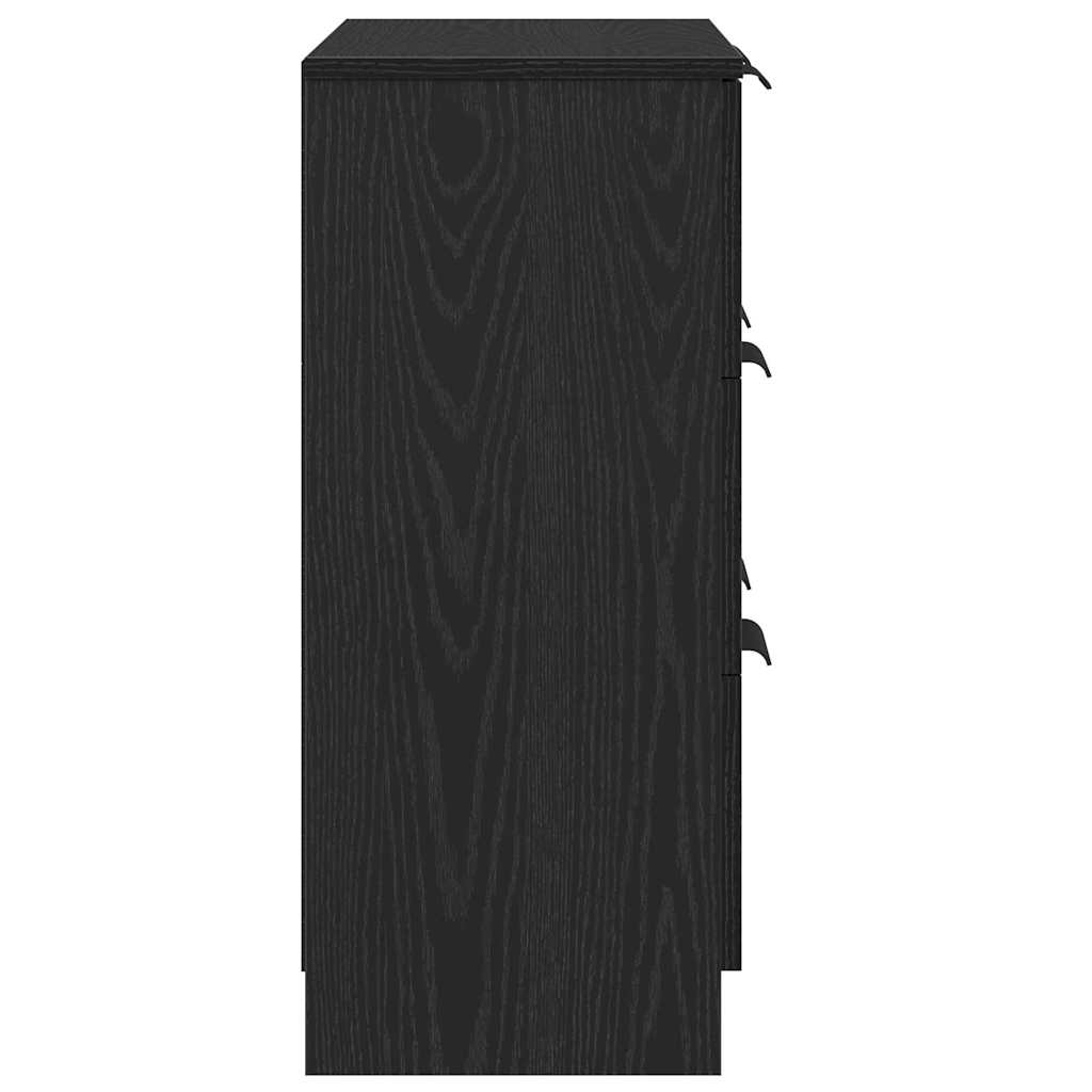 Servírovací Skříň Černý Dub 60 X 30 X 70 Cm Kompozitní Dřevo