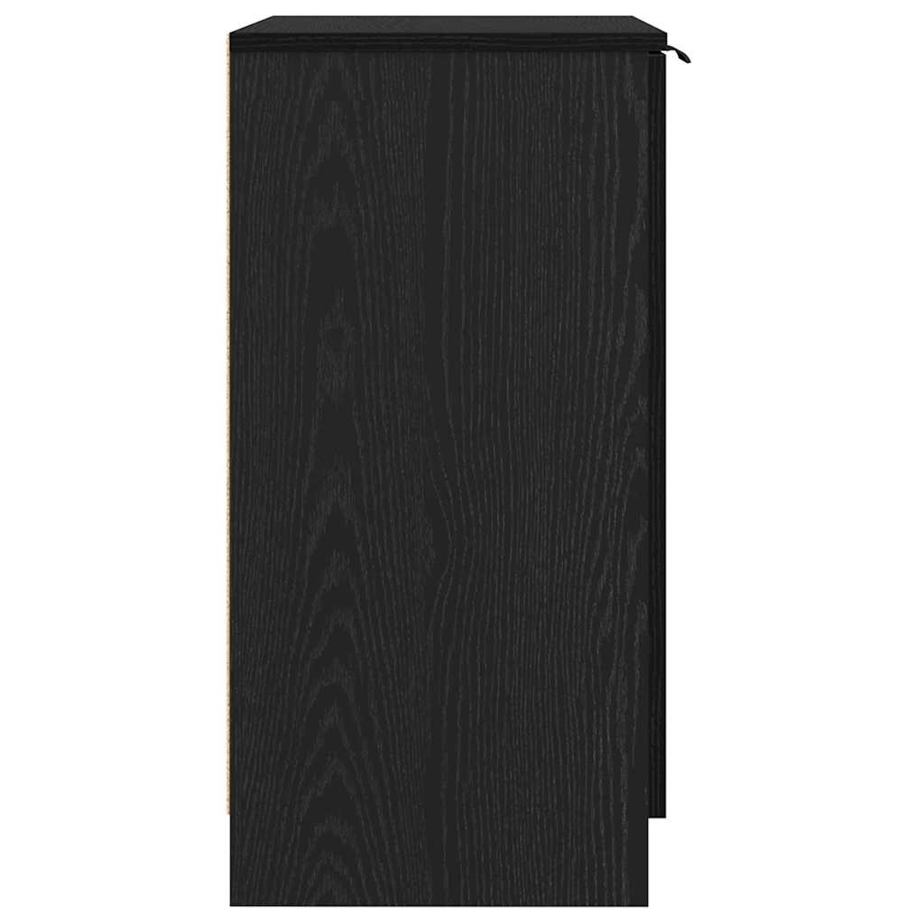Skříň Na Obuv Černý Dub 59 X 35 X 70 Cm Kompozitní Dřevo