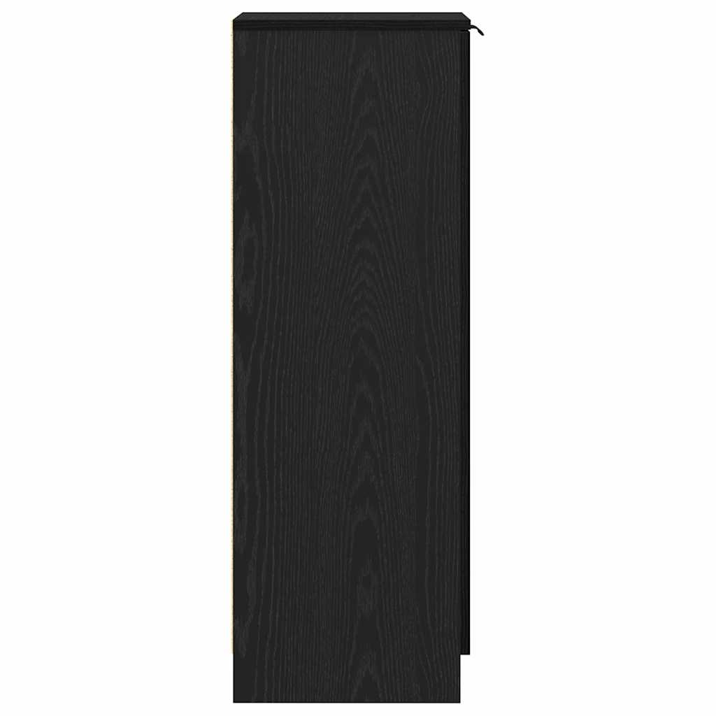Skříň Na Obuv Černý Dub 29,5 X 35 X 101 Cm Kompozitní Dřevo