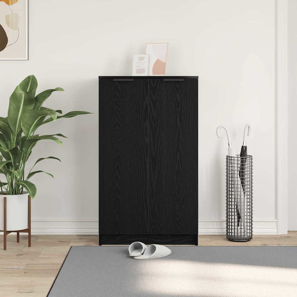 Skříň Na Obuv Černý Dub 59 X 35 X 100 Cm Kompozitní Dřevo