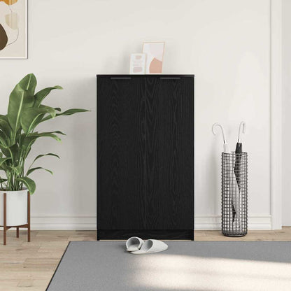 Skříň Na Obuv Černý Dub 59 X 35 X 100 Cm Kompozitní Dřevo