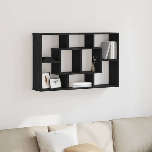 Nástěnná Polička Černý Dub 85 X 16 X 52,5 Cm Kompozitní Dřevo