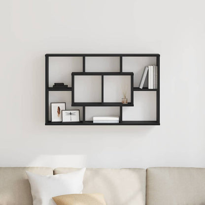 Nástěnná Polička Černý Dub 85 X 16 X 52,5 Cm Kompozitní Dřevo