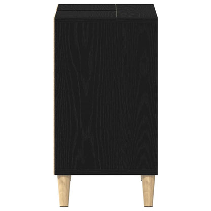 Skříňka Pod Umyvadlo Černý Dub 80 X 33 X 60 Cm, Dřevěné