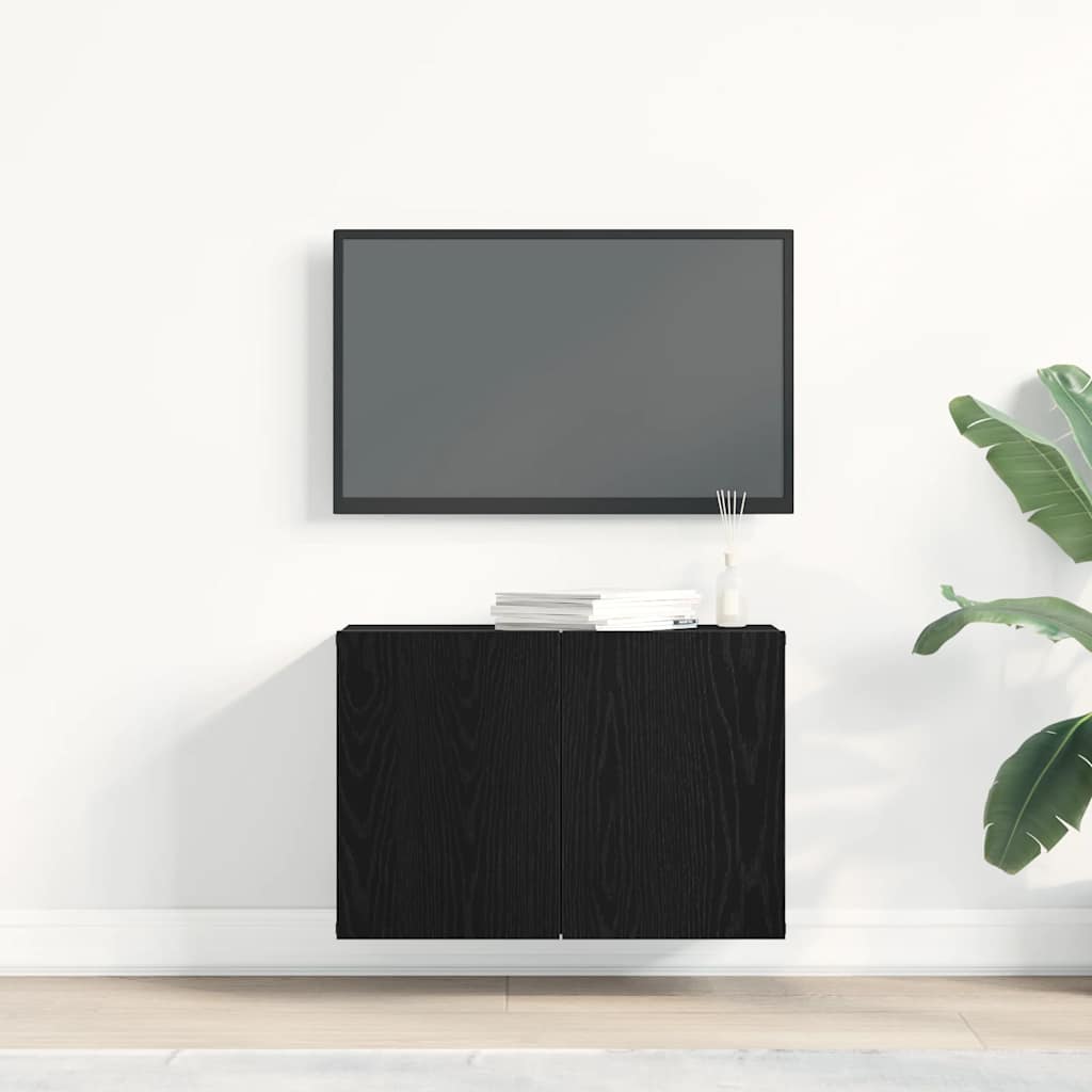 Tv Stolek Černý Dub 60 X 30 X 41 Cm, Dřevo