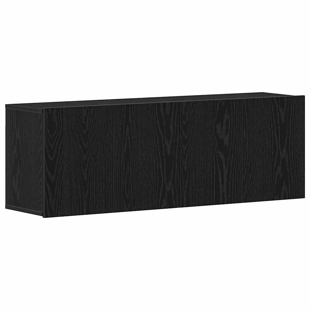 Tv Stolky 2 Ks Černý Dub 120 X 30 X 41 Cm, Z Umělého Dřeva