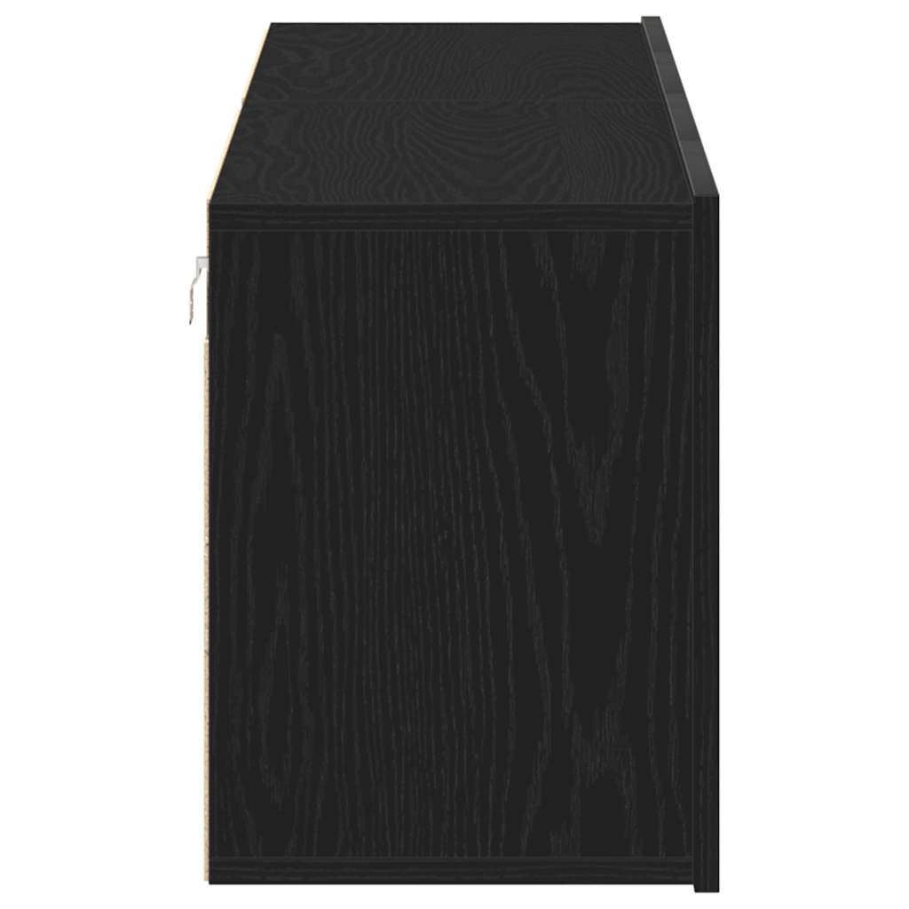 Tv Stolky 2 Ks Černý Dub 160 X 30 X 41 Cm, Z Umělého Dřeva