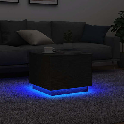 Konferenční Stolek S Led Osvětlením 50 X 50 X 40 Cm