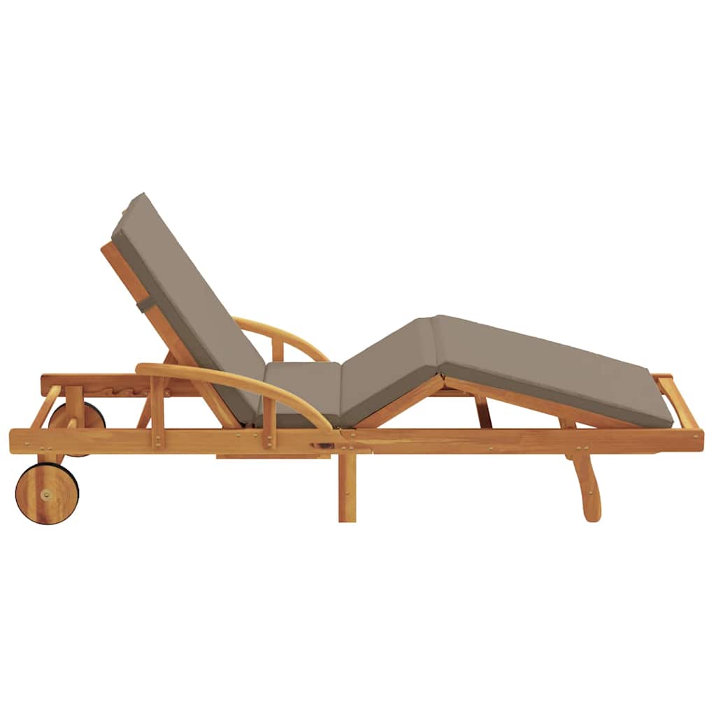 Slunečník Taupe 200 X 67 X 84 Cm Masivní Akátové Dřevo