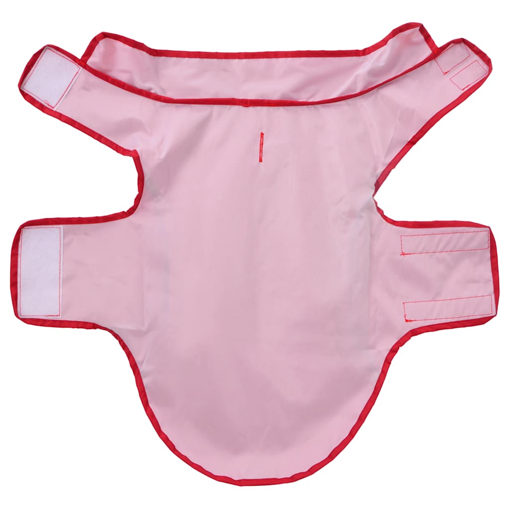 Pláštěnka Pro Psy S Reflexními Proužky Polyester Červená