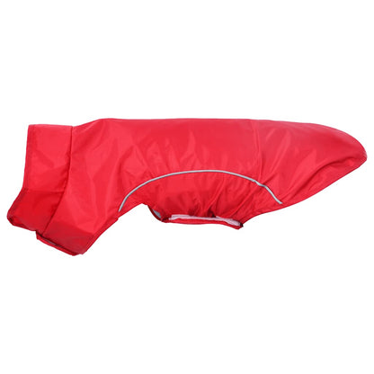 Pláštěnka Pro Psy S Reflexními Proužky Polyester Červená