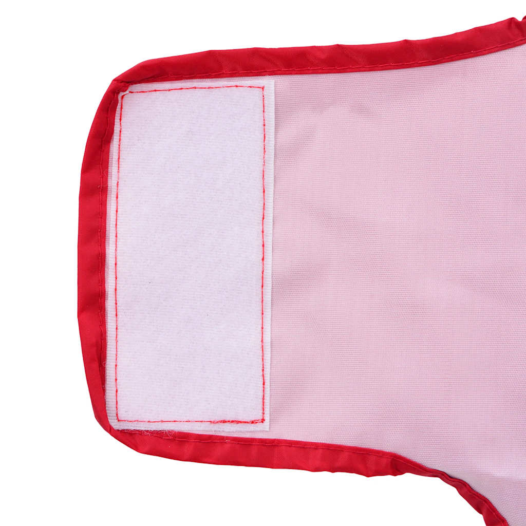 Pláštěnka Pro Psy S Reflexními Proužky Polyester Červená