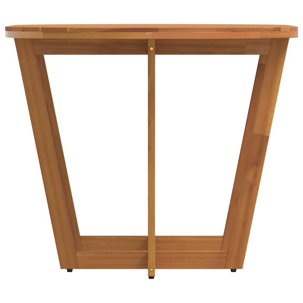 Zahradní Jídelní Stůl Oválný 150 X 90 X 75 Cm Masivní Akácie