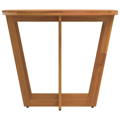 Zahradní Jídelní Stůl Oválný 150 X 90 X 75 Cm Masivní Akácie