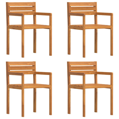 Zahradní Židle 4 Ks 50 X 53 X 80 Cm Masivní Akácie