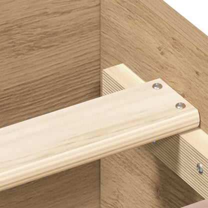 Rám Postele Bez Matrace Řemeslnický Dub Dřevěné Konstrukce Dub Artisan