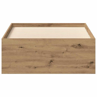 Rám Postele Bez Matrace Řemeslnický Dub Dřevěné Konstrukce Dub Artisan