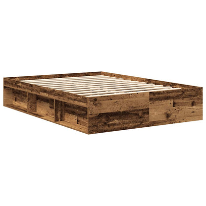 Rám Postele Bez Matrace Staré Dřevo 160X200Cm Technické Dřevo