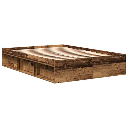 Rám Postele Bez Matrace Staré Dřevo 160X200Cm Technické Dřevo
