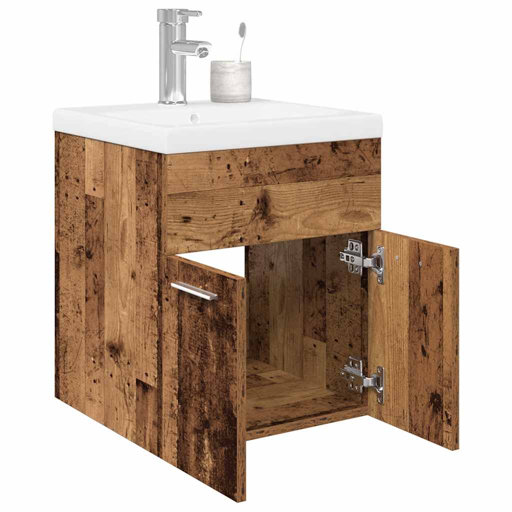 Koupelnová Skříňka Se Zápustným Umyvadlem Old Wood Staré Dřevo