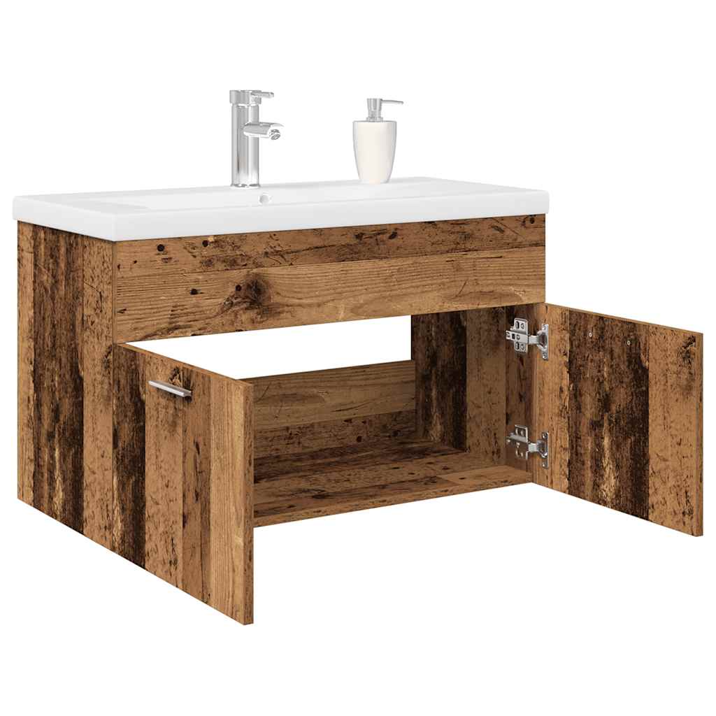 Koupelnová Skříňka Se Zápustným Umyvadlem Old Wood Staré Dřevo