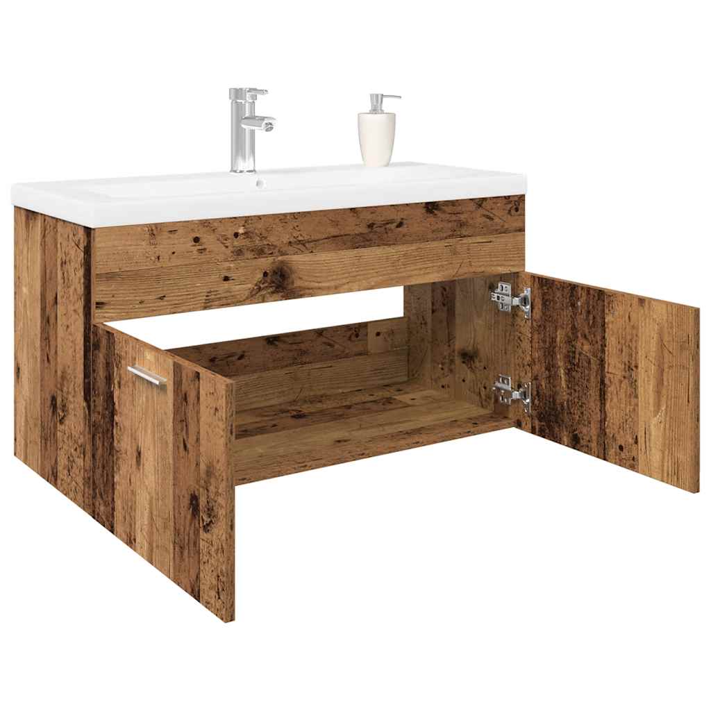 Koupelnová Skříňka Se Zápustným Umyvadlem Old Wood Staré Dřevo