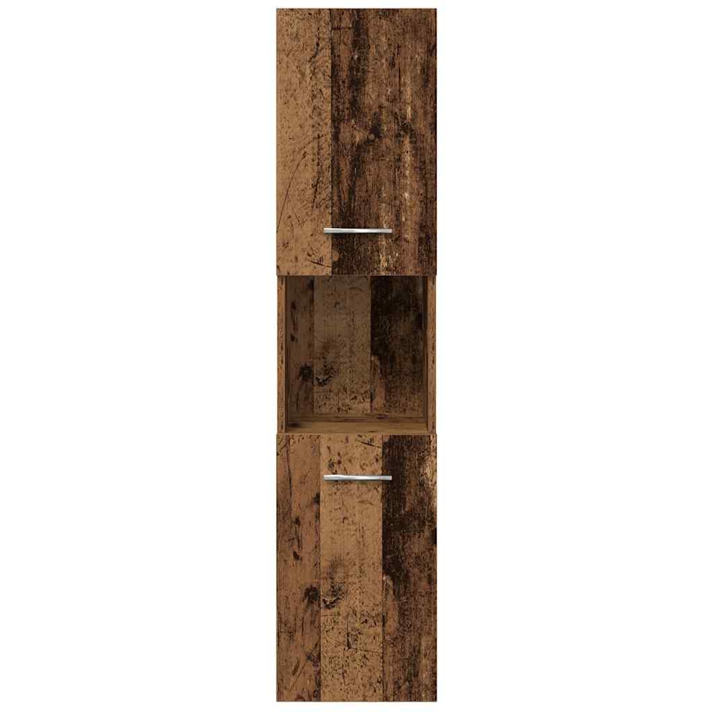 5Dílná Koupelnová Sestava Old Wood Kompozitní Dřevo Staré Dřevo