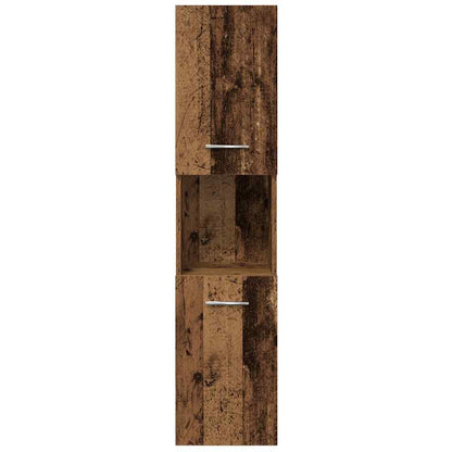 5Dílná Koupelnová Sestava Old Wood Kompozitní Dřevo Staré Dřevo