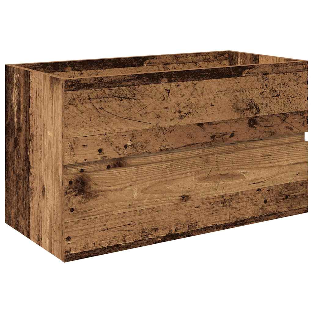 3Dílná Koupelnová Sestava Old Wood Kompozitní Dřevo Staré Dřevo