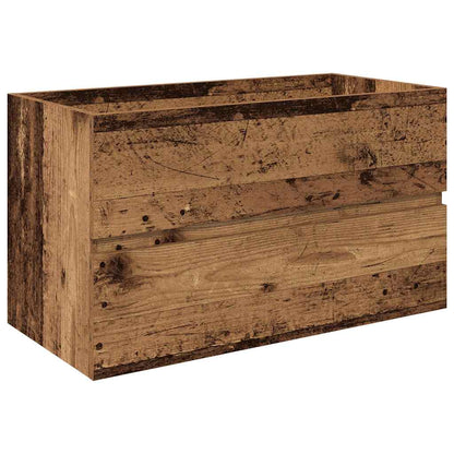 3Dílná Koupelnová Sestava Old Wood Kompozitní Dřevo Staré Dřevo