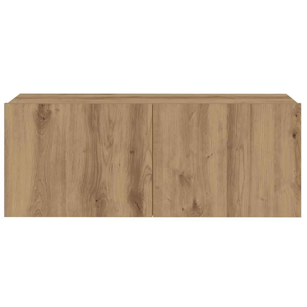 Nástěnné Tv Skříňky 3 Ks Dub Artisan Kompozitní