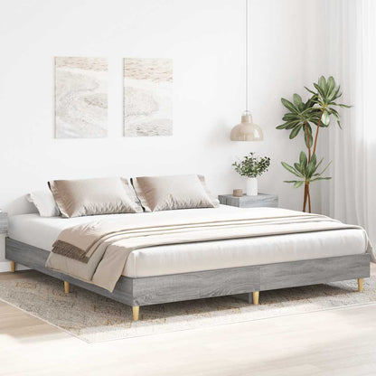 Rám Postele Bez Matrace Grey Sonoma 180X200Cm Kompozitní Dřevo