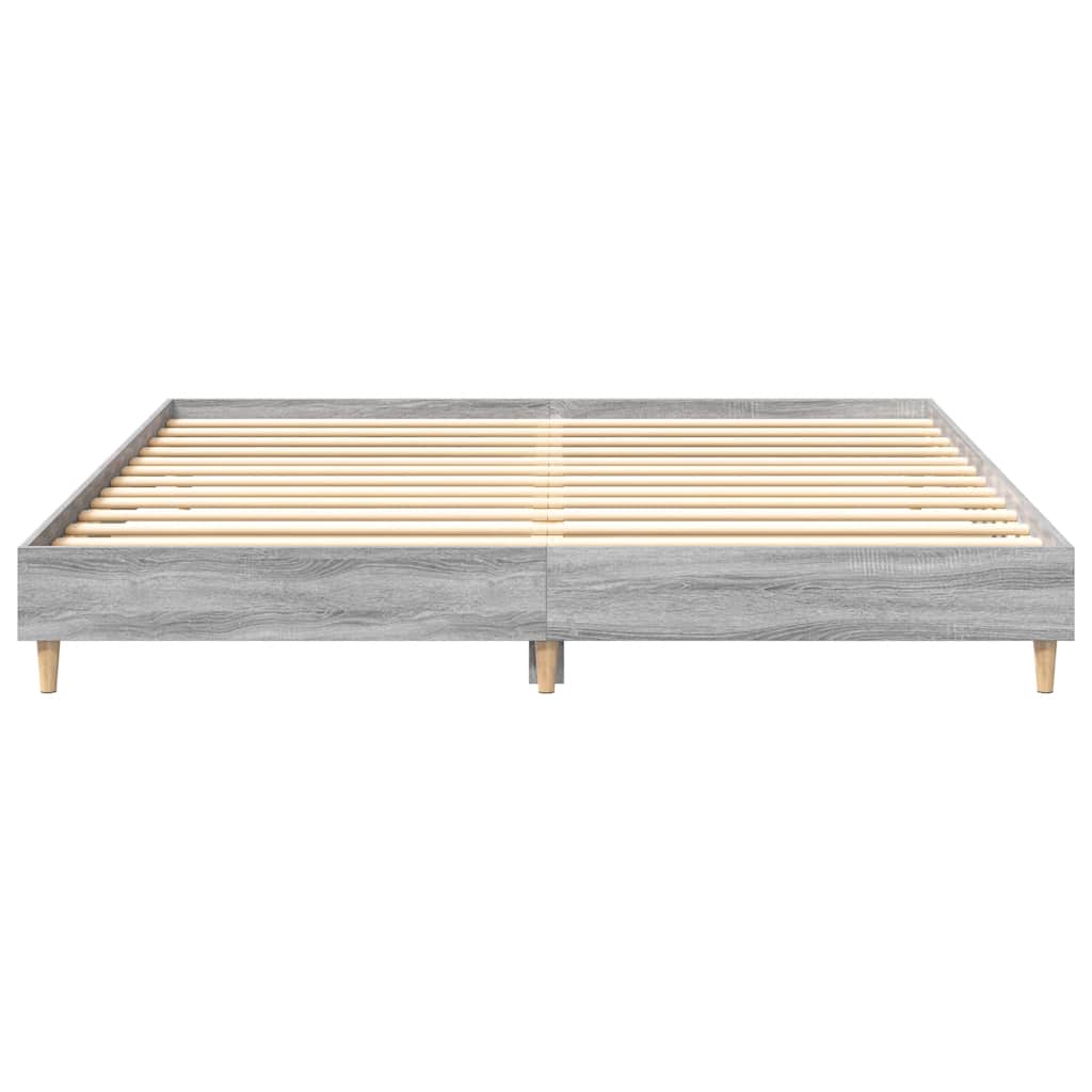 Rám Postele Bez Matrace Grey Sonoma 180X200Cm Kompozitní Dřevo