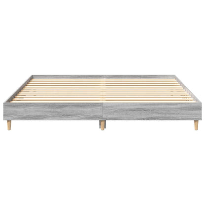 Rám Postele Bez Matrace Grey Sonoma 180X200Cm Kompozitní Dřevo