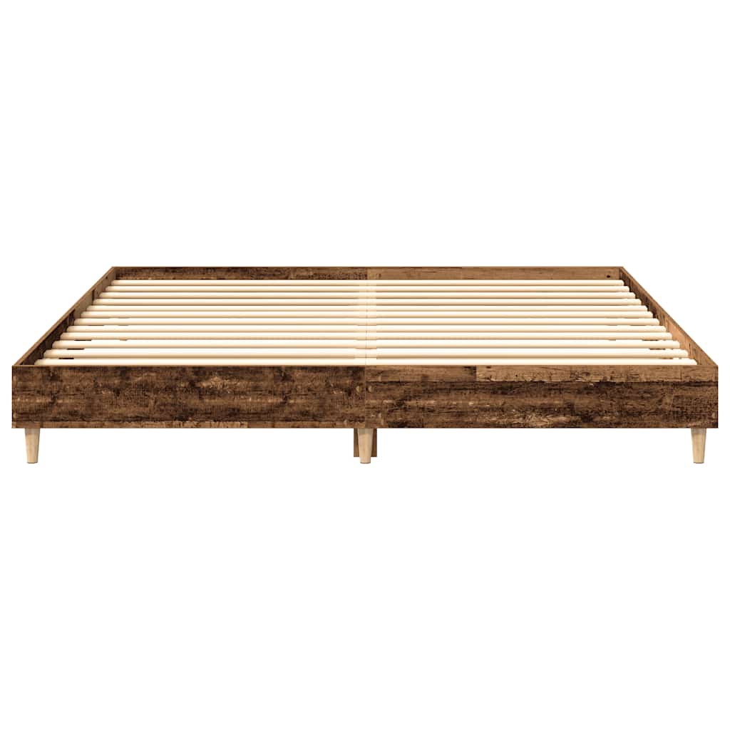Rám Postele Bez Matrace Staré Dřevo 180X200Cm Technické Dřevo