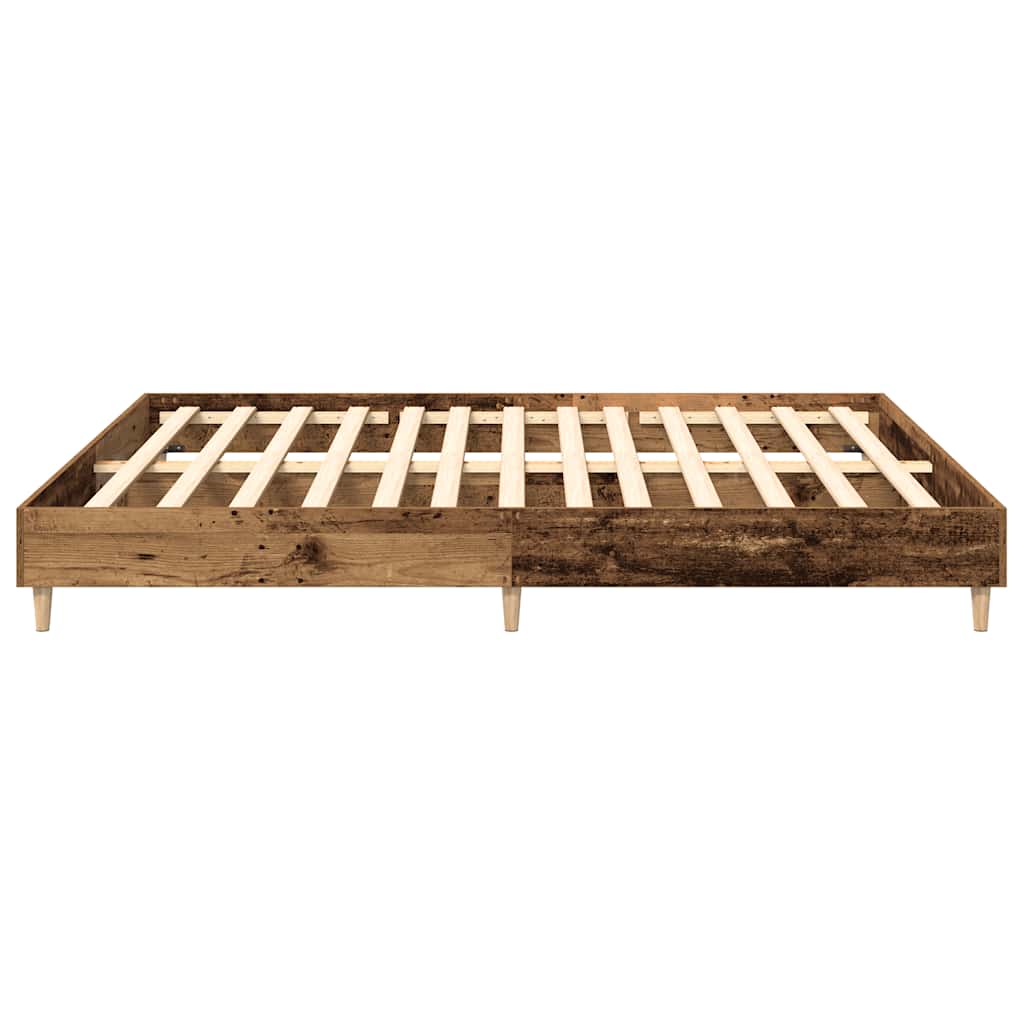 Rám Postele Bez Matrace Staré Dřevo 180X200Cm Technické Dřevo