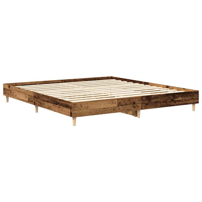 Rám Postele Bez Matrace Staré Dřevo 180X200Cm Technické Dřevo