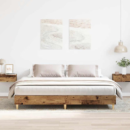 Rám Postele Bez Matrace Staré Dřevo 180X200Cm Technické Dřevo
