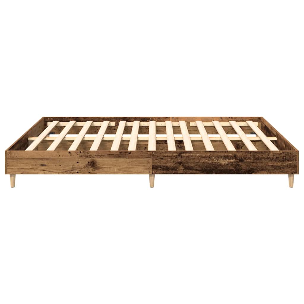 Rám Postele Bez Matrace Staré Dřevo 160X200Cm Technické Dřevo