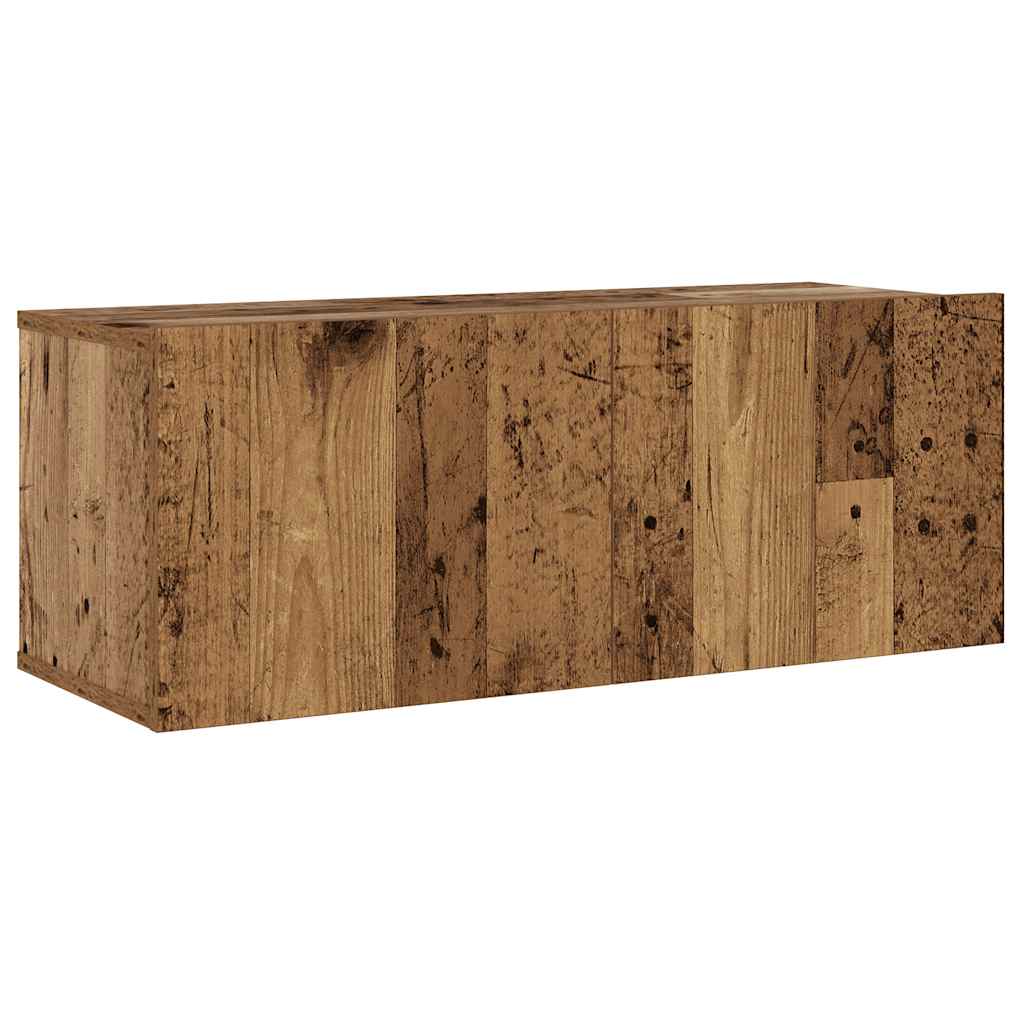 Nástěnné Tv Skříňky 6 Ks Old Wood Kompozitní