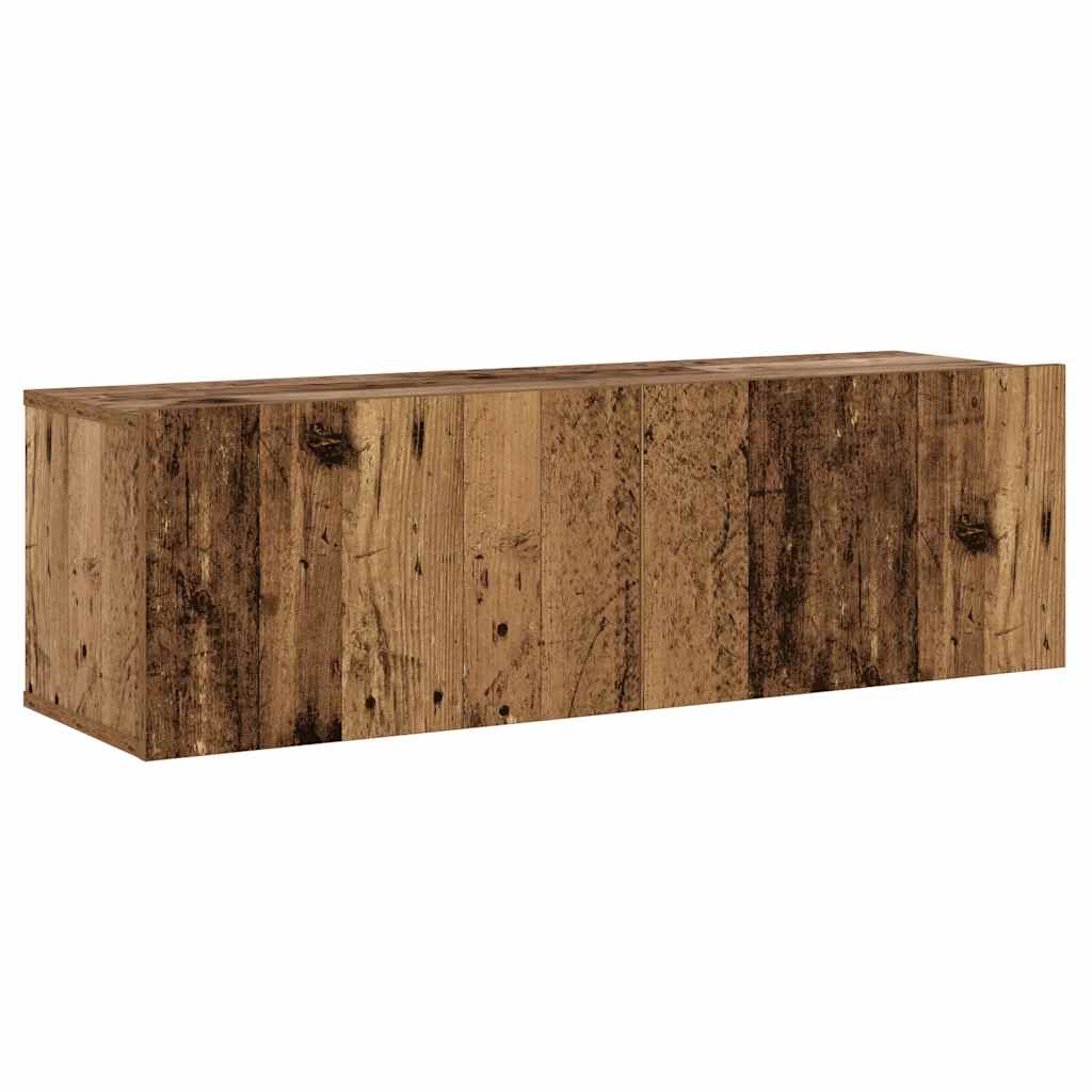 Nástěnné Tv Skříňky 6 Ks Old Wood Kompozitní