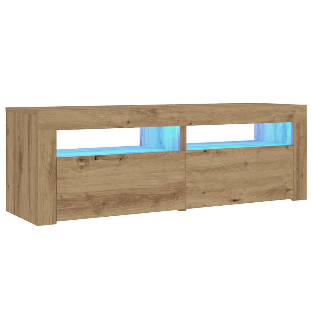 Noční Stolky 2 Ks S Led Osvětlením Dub Artisan 60 X 35 X 40 Cm
