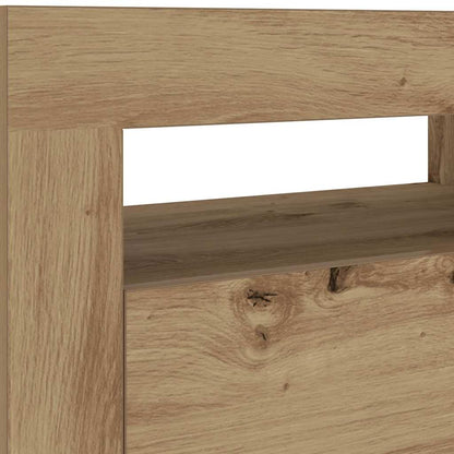 Noční Stolky 2 Ks S Led Osvětlením Dub Artisan 60 X 35 X 40 Cm