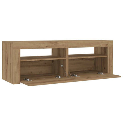 Noční Stolky 2 Ks S Led Osvětlením Dub Artisan 60 X 35 X 40 Cm