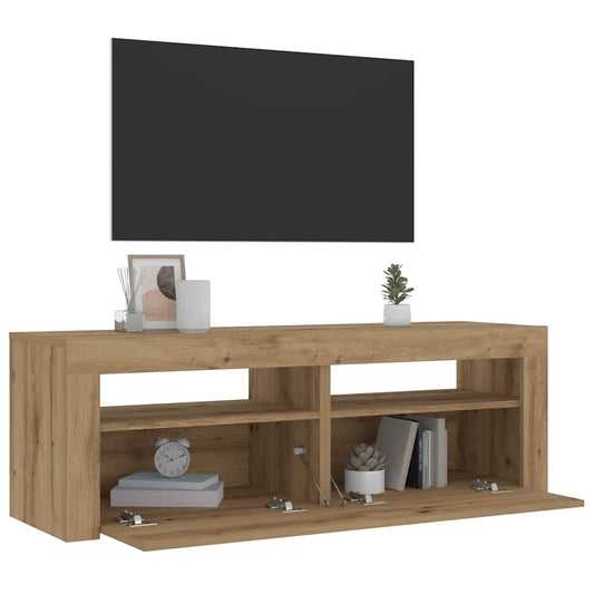 Noční Stolky 2 Ks S Led Osvětlením Dub Artisan 60 X 35 X 40 Cm